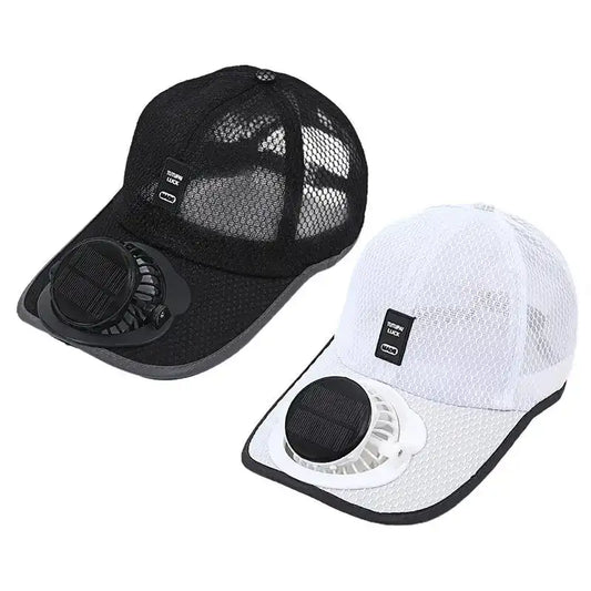 Solar Fan Hat – Breathable Mesh Sun-Protection Cap with Built-in Solar Charging Fan for Men & Women ☀️🧢