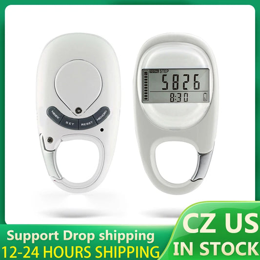 Multi-Function 3D Induction Pedometer – Accurate Step Counter with Calorie & Distance Tracking, Portable Mini Fitness Walking Tracker