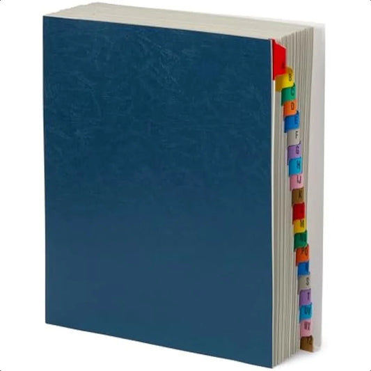 Blue Summit® Expanding Desk File – Letter Size with A-Z 26-Tab Dividers