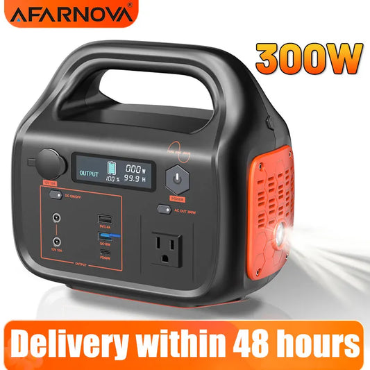2025 New 300W Portable Outdoor Generator – AC & USB Power Station for Camping, RV, Home & Emergency Use