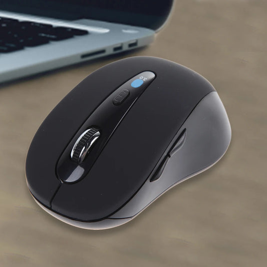 Small Portable Wireless Bluetooth Mouse – Compact Cordless Optical Mouse for Laptop, PC & Tablet