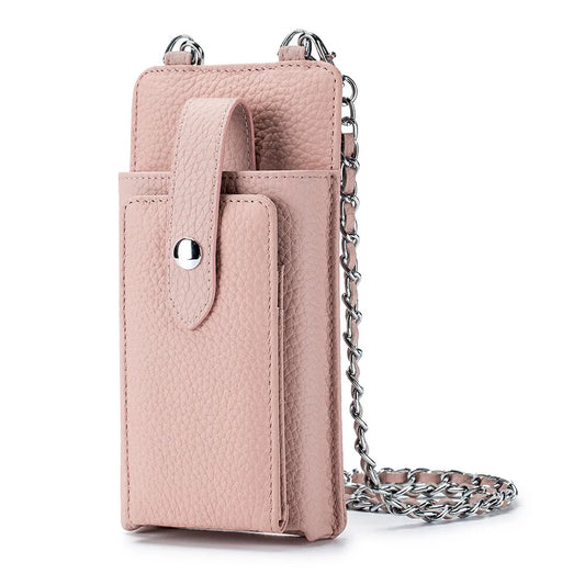 Women’s Small Crossbody Phone Purse – Fashion Wallet Shoulder Bag with Chain Strap, Card Slots & Pocket for Daily Use