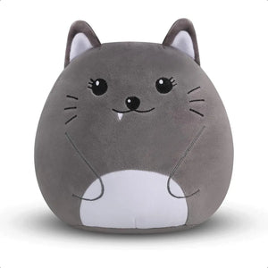 10-Inch Cat Plush Pillow – Soft Stuffed Animal Toy, Cute Fluffy Cushion, Collectible Comfy Pillow for Kids, Boys & Girls Bedroom Decor
