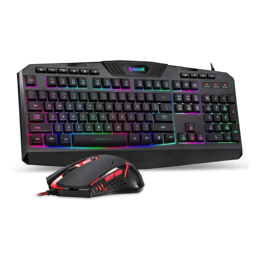 Redragon S101 Gaming Keyboard & M601 Mouse Combo – RGB Backlit Keyboard with Programmable Backlit Gaming Mouse (Value Set)