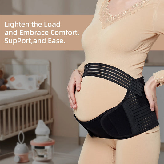 Breathable Adjustable Maternity Support Belt – Belly Wrap for Mid to Late Pregnancy, Back Pain Relief & Abdominal Support