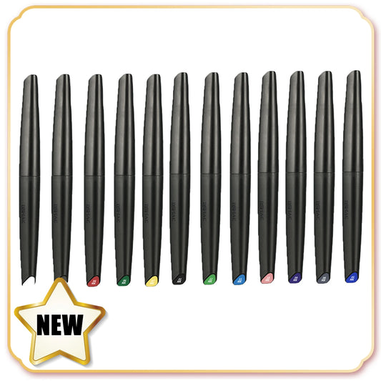 DSPIAE Brush Pen Set (5/8/12 Colors) – Water-Based Soft Tip Markers with Metallic & Fluorescent Ink