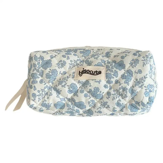 Portable Floral Pen Bag – Large Capacity Pencil Case, Multifunctional Stationery Storage Organizer for Students & School