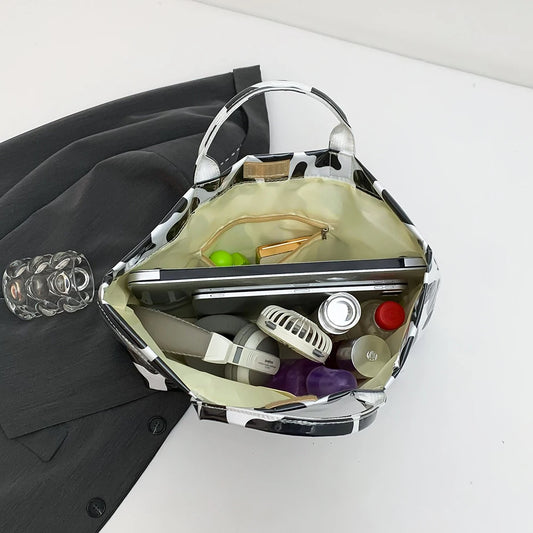 Women’s fashion tote bag – trendy large-capacity messenger handbag, slouchy commuting shoulder bag for outdoor travel & daily use