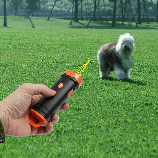 Portable Ultrasonic Dog Bark Deterrent Device – Waterproof IPX4 Rechargeable for Hiking & Daily Walks