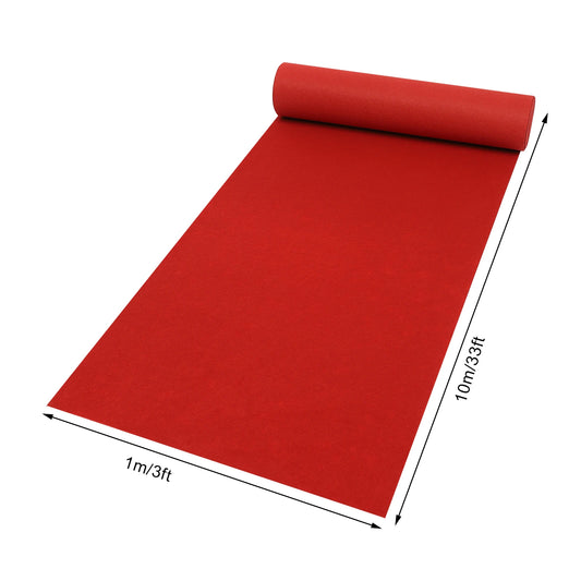 3FT x 33FT Red Carpet Runner – Luxury Aisle Rug for Weddings, Parties & Special Event Decorations