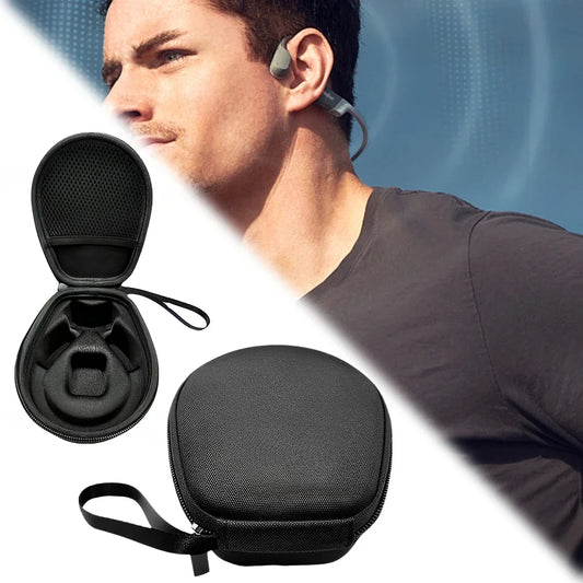 Hard Shell EVA Storage Case for Bone Conduction Headphones – Shockproof Protective Earphone Carry Bag