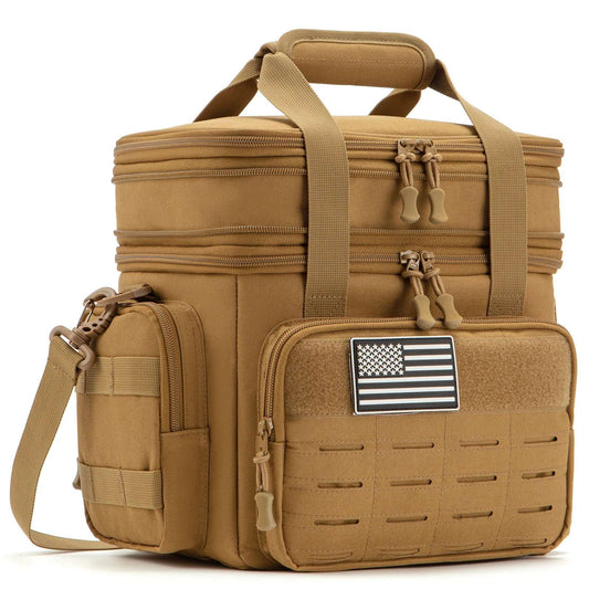“Large-Capacity Tactical Insulated Lunch Box for Men – Leak-Proof Cooler Bag”