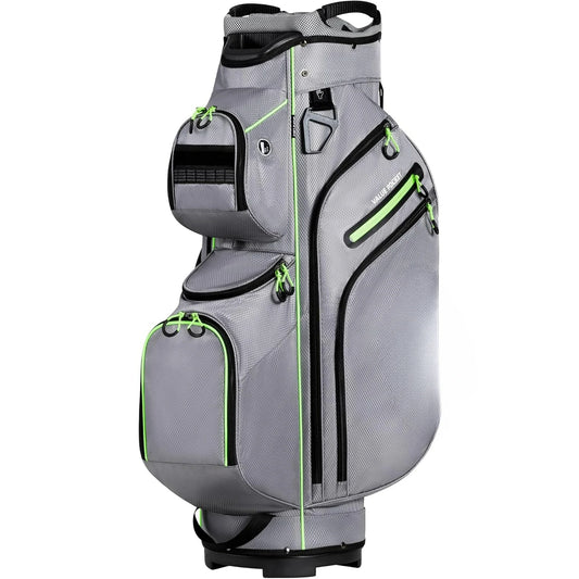 15-Way Organizer Divider Top Golf Cart Bag with Handles & Rain Cover – Large Capacity Club Storage Bag for Men & Women