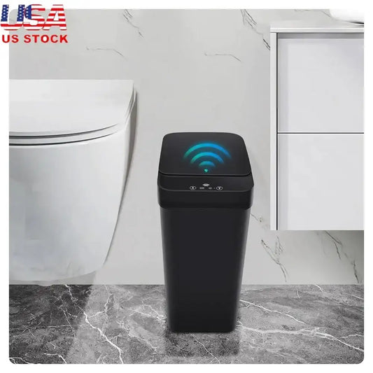 Smart Touchless Motion-Sensor Trash Can with Lid – 11 L Infrared Waste Bin for Kitchen, Bathroom & Office