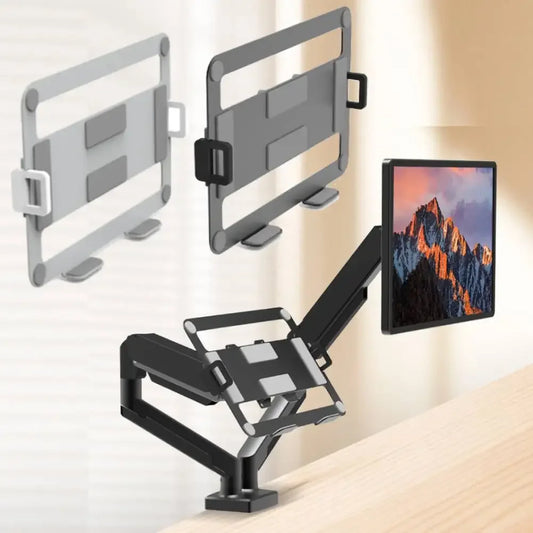 Dual Monitor Desk Mount Bracket – Adjustable Expandable Stand Holds 13″–32″ Screens up to 19.8 lbs per Arm
