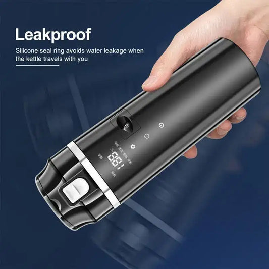 Portable 500 ml Car Heating Cup – LED Display Smart Mug for Coffee, Milk & Water