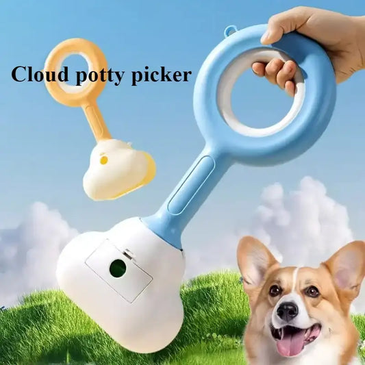 Pet Poop Picker – Portable Dog Potty Picker Tool with Bag Storage for Clean Walks