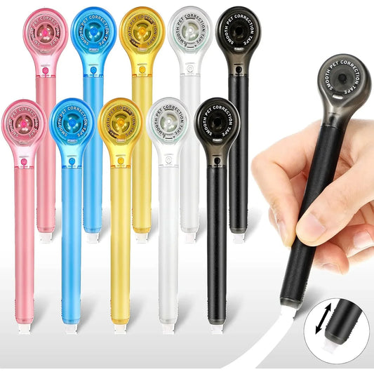 10-Pack Correction Tape Pens – 0.2″ × 236″ School & Office Supplies