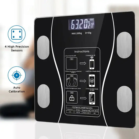 “Smart Body Fat Scale – Wireless LED Digital Bathroom Weight Scale with Body Composition Analyzer”