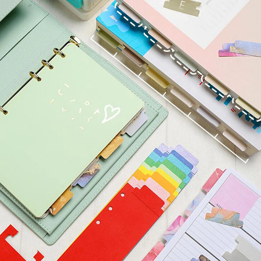 Loose Leaf Separator & Tab Punch Tool – Classification Card Maker for Scrapbooks & Notepads 🗂️✂️