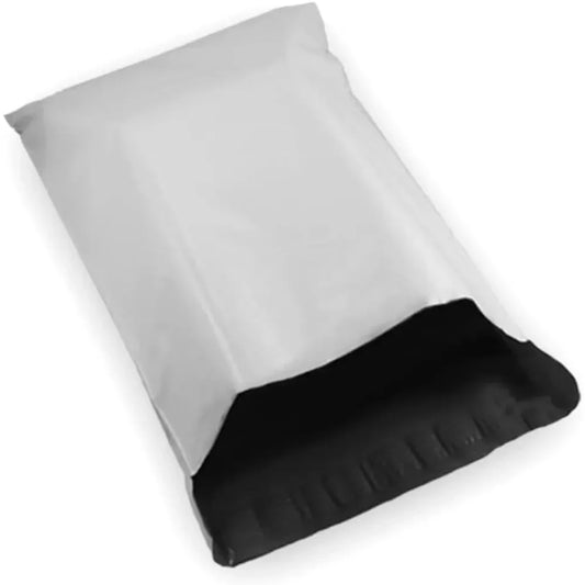 12″×16″ White Poly Mailers – Pack of Large Self-Sealing Plastic Shipping Envelopes, Size 5, 1.7 Mil Thick