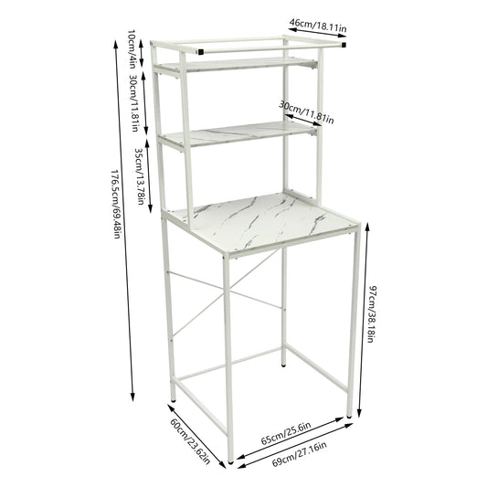 3‑Tier Washer & Dryer Storage Shelf – Space-Saving Laundry Rack with Multi-Color Finish