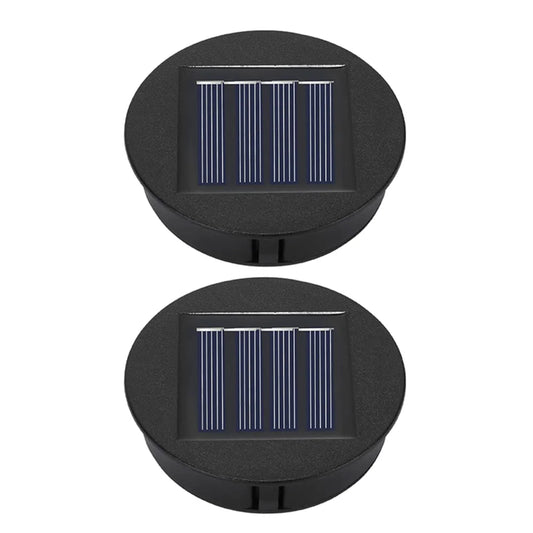 Solar Lantern Replacement Top (1–4PCS, 8cm) – Waterproof LED Solar Panel Lid Light for Outdoor Garden, Patio & Pathway Décor