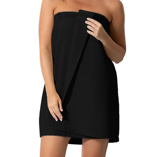 Women’s Quick-Drying Bath Towel Wrap – Soft Spa Body Wrap Bath Skirt with Adjustable Closure for Home, Gym & Travel