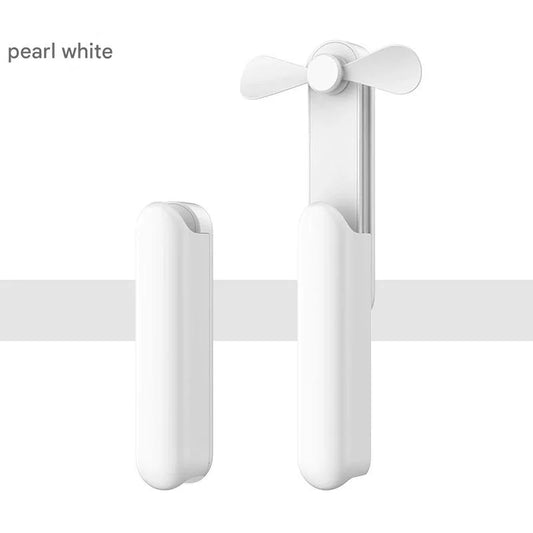 Portable Mini USB Fan – 2000mAh Rechargeable Battery, Power Bank Function, 3 Speeds & Foldable Design 💨🔋