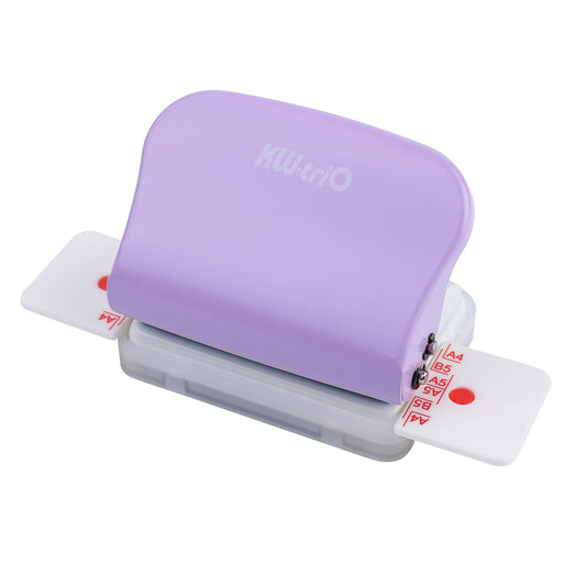 6-Hole Handheld Paper Punch – Metal Hole Puncher for A4, A5 & B5 Notebooks (5-Sheet Capacity)