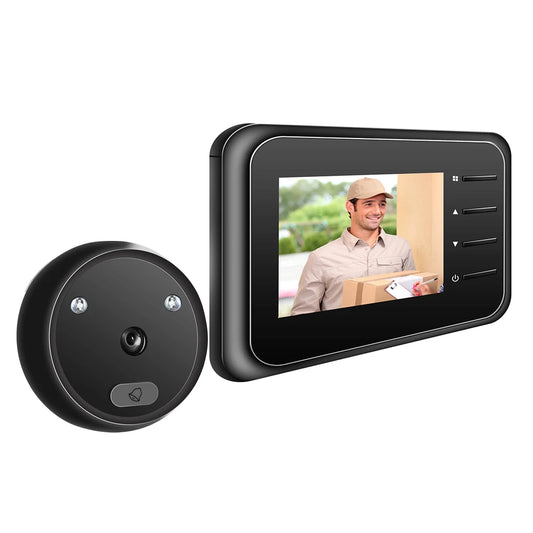 Smart Digital Doorbell & Door Viewer Camera – Wireless Peephole with Monitor, Live View, Night Vision & Photo Capture