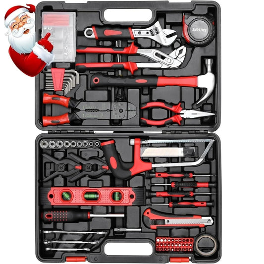 218-Piece Household Tool Kit – Auto & Home Repair Set with Toolbox Storage Case 🔧