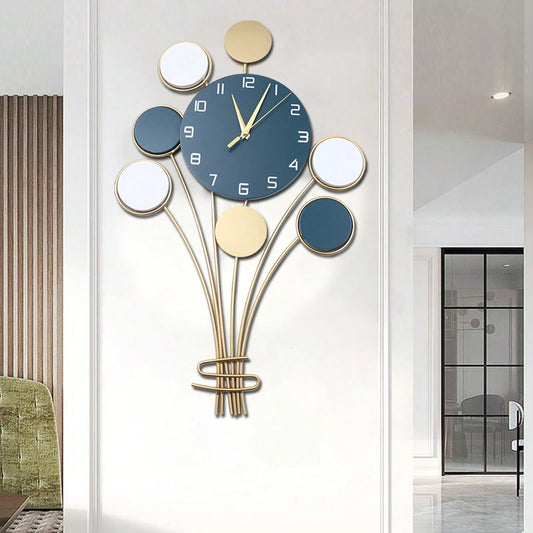 Large Wall Clock – Silent Battery Operated Hot Air Balloon Design, No-Drill Installation 🕒🎈