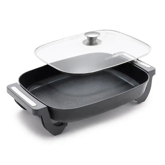 7 QT XL Electric Skillet – 200 Watts Extra-Large Non-Stick Frying Station