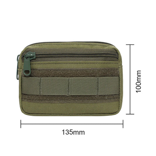 MOLLE Mini Waist Bag – Tactical Multi-Pocket Organizer Pouch for Hunting, Travel & Outdoor Gear 🎯🎒