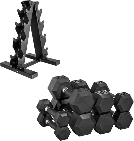 Coated Dumbbell Set – 100LB & 150LB Options | Professional Rubber-Coated Hex Dumbbells for Strength & Performance Training