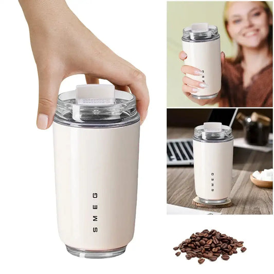 “320ml Vacuum Insulated Water Bottle – Dual-Purpose Stainless Steel Thermal Coffee Thermos for Outdoor Camping & Hiking”