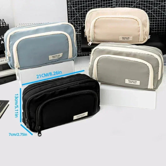 Dirty-Proof Large Capacity Pencil Bag – Aesthetic School Pen Case for Boys & Girls