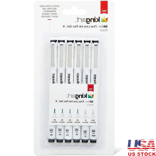 Fine Line Art Pens Set – 8 Colors with Archival Japanese Ink for Writing, Drawing, Journaling & Technical Sketching