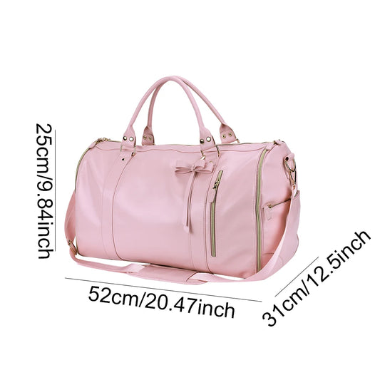 Convertible travel garment duffle bag – large-capacity suit bag with multi-pockets, carry-on design for business trips