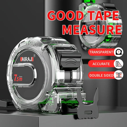 “Fluorescent Steel Tape Measure – High-Precision Wear-Resistant Measuring Tool with Straightedge Design”
