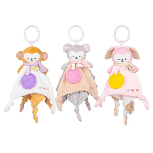 Loveys for Babies Boy – Plush Security Blanket with Teether, Soft Stuffed Animal Snuggle Toy for Comfort & Chewing Relief