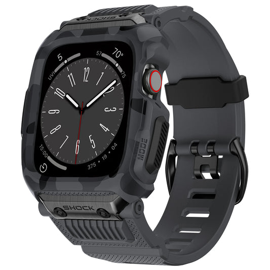 Camouflage Sport Case & Waterproof Strap for Apple Watch (42–45 mm)