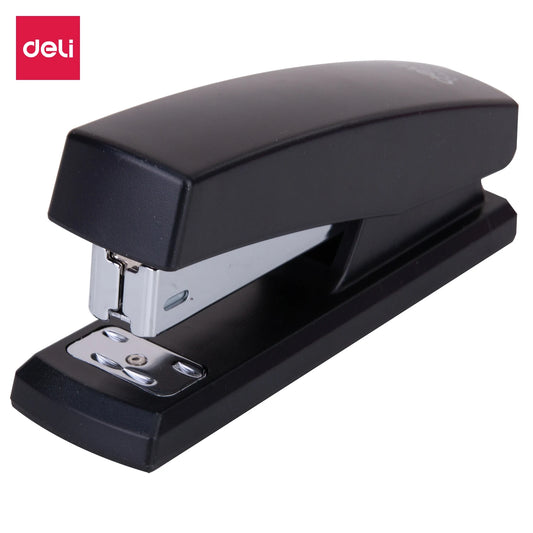 Deli Black Stapler Set with 640 Staples – Perfect for Office, School & Home Use