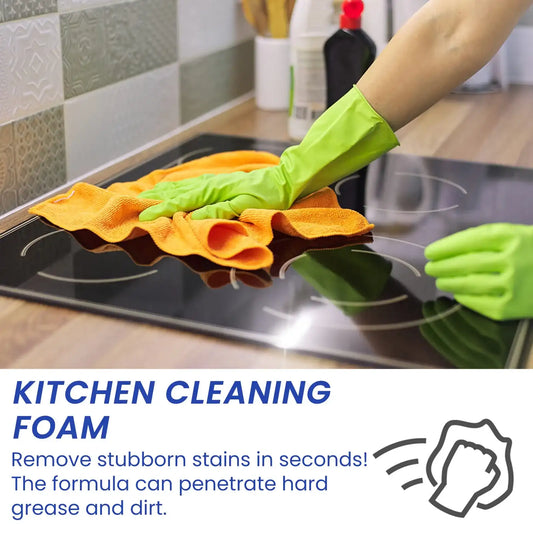 Heavy-Duty Kitchen Oil Foam Cleaner – Stove & Range Hood Deep-Clean Degreaser Spray 🧴✨