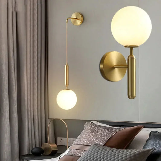 Nordic LED Wall Lamp – Postmodern Minimalist Wall Light for Bedroom, Staircase, Bedside & Living Room Décor