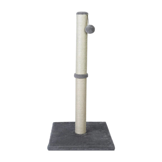 Tall Cat Scratching Post – Premium Sisal Vertical Scratcher with Dangling Ball Toy for Indoor Cats & Kittens, Durable Furniture Saver