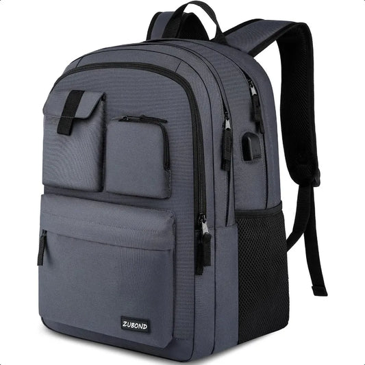 Unisex 15.6" Laptop Backpack – School Bookbag for Teen Boys & Girls | USB Charging Student Daypack