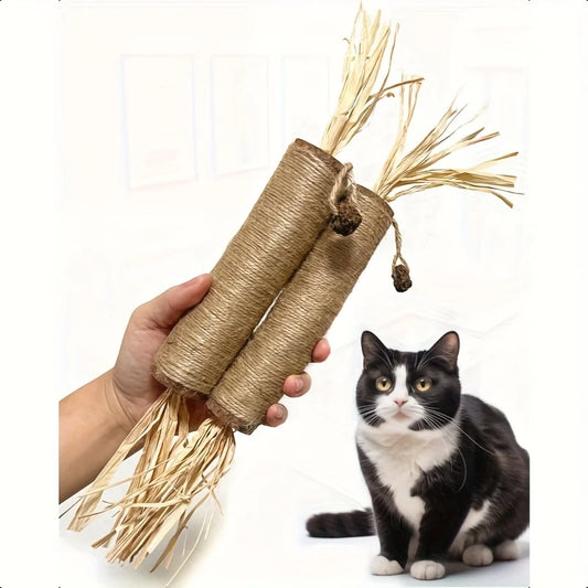 3–6PCS Natural Silvervine Cat Chew Toys – Large Chewable Sticks for Kittens & Adult Cats, Indoor Play & Dental Health