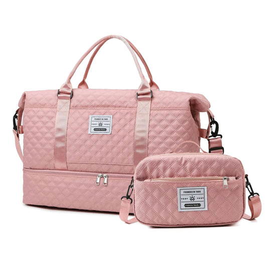 Large-Capacity Travel Duffle Bag – Multi-Purpose Sports, Gym, Yoga & Weekend Overnight Tote with Luggage Organizer Features